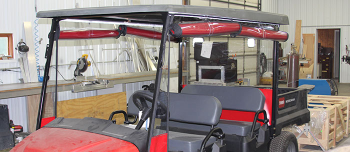 UTV with window enclosures